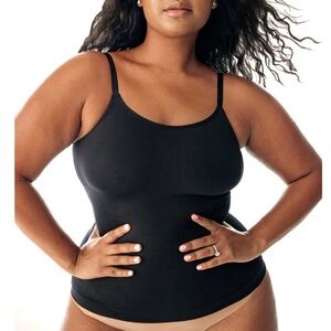 Shapermint Essentials All Day Every Day Scoop Neck Cami Black Size XL NWT